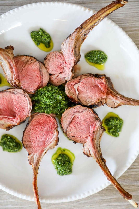 30-Minute Meals: Oven Roasted Rib Lamb Chops with Mint Chimichurri