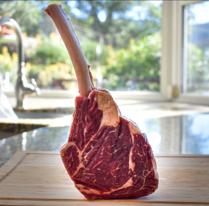 Beef 'Hatchet' Cowboy Steak