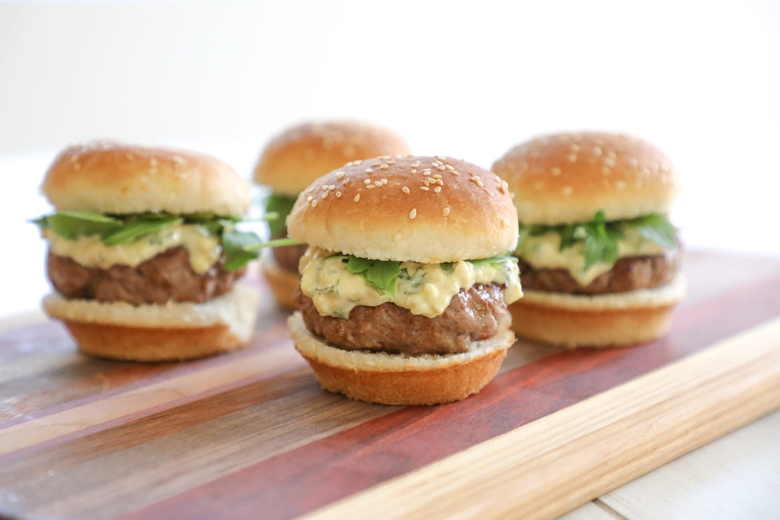 30-Minute Meals: Blue Cheese-Basil Mayo Lamb Sliders