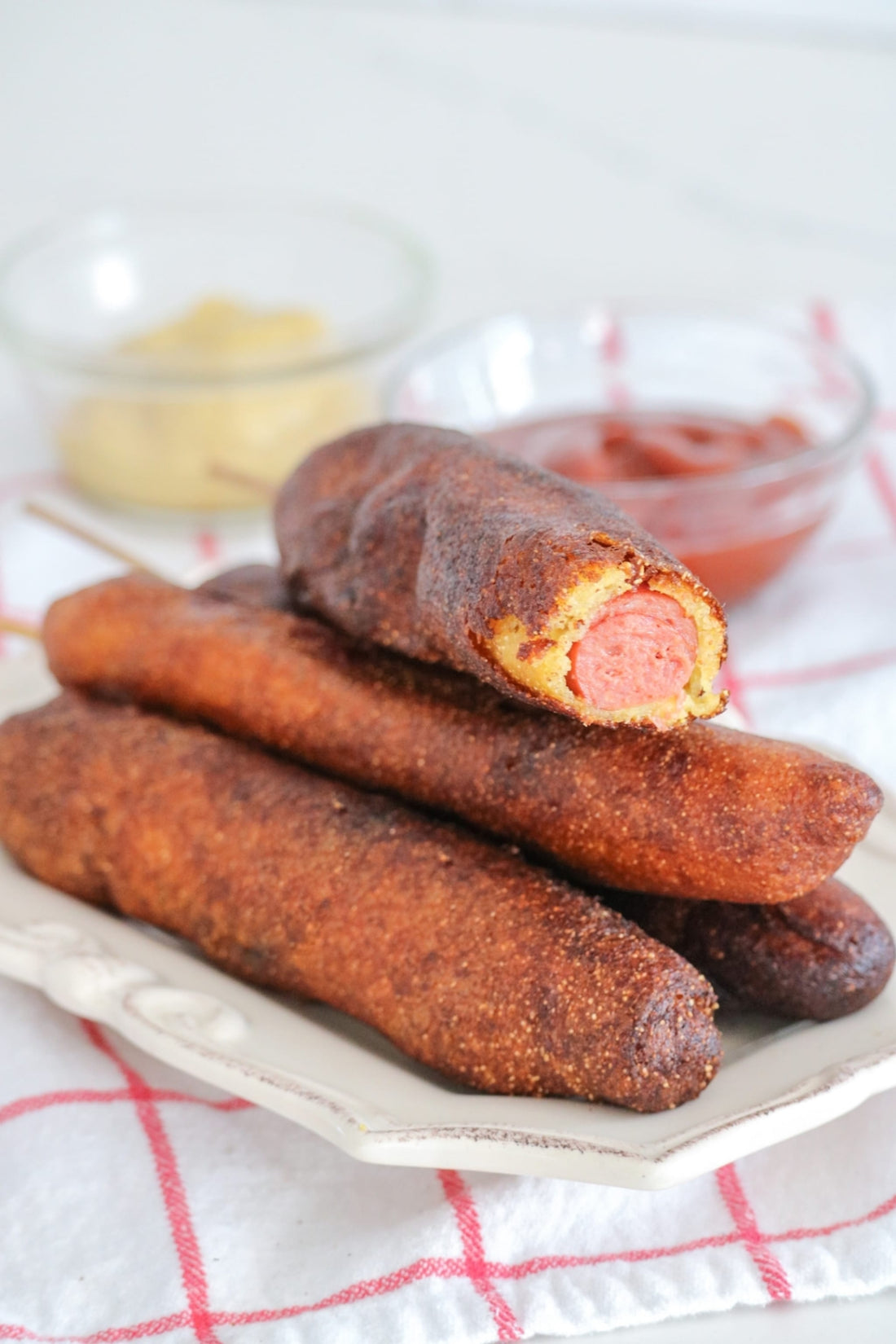 Homemade Beef Corn Dogs