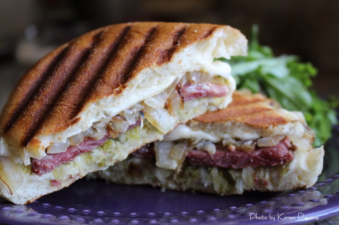 30-Minute Meals: Corned Beef & Sauerkraut Panini