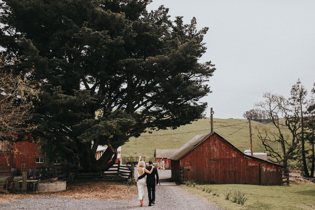 Beautiful wedding ceremony at Stemple Creek Ranch