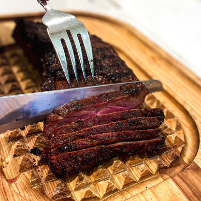 grass fed beef tri tip sliced